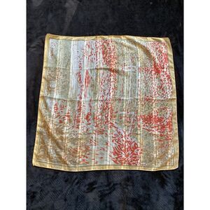 Vintage Square‎ Scarf Brown Red Orange Muted 29"